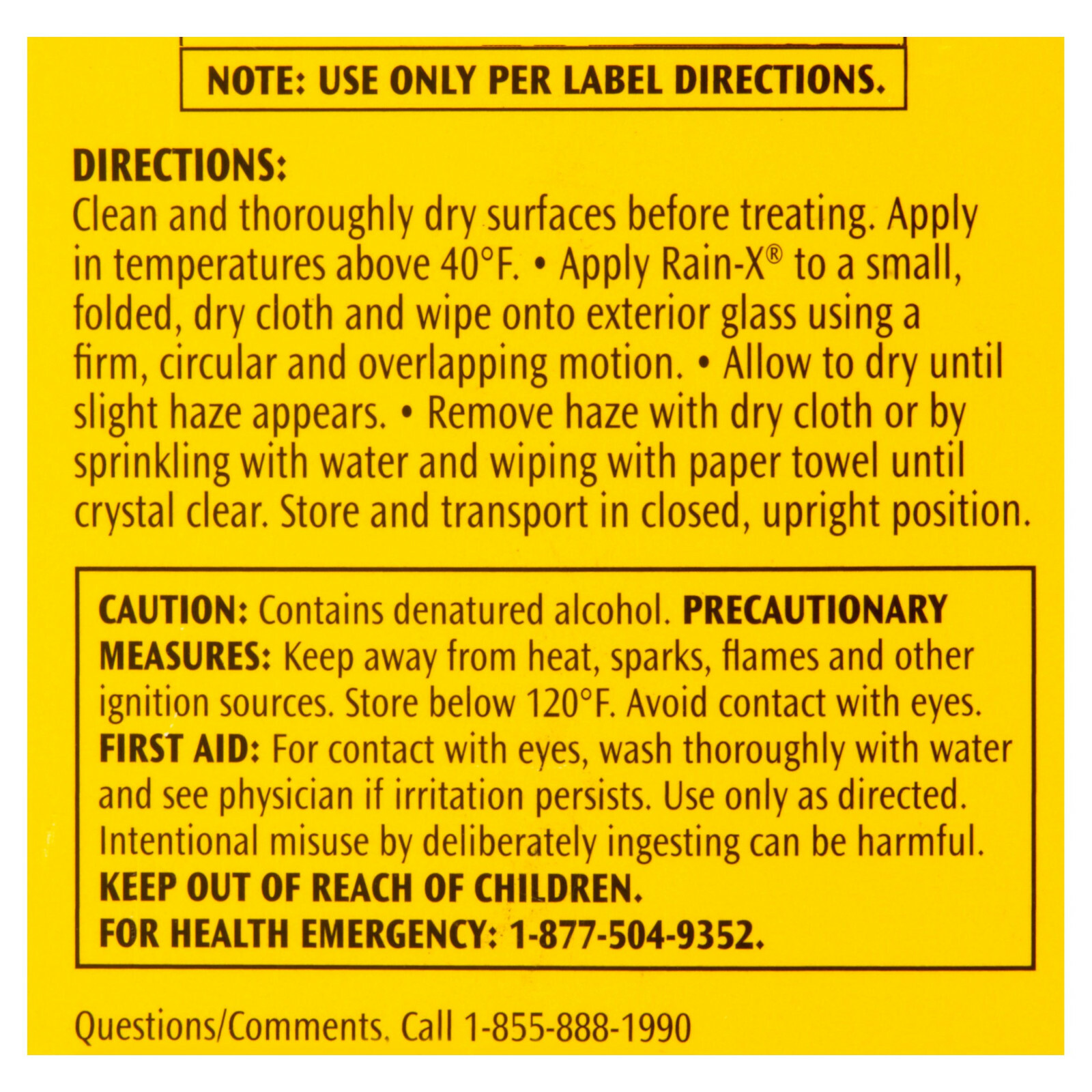 Rain-X Original GLASS WATER REPELLENT / TREATMENT RAIN SLEET SNOW Visibility