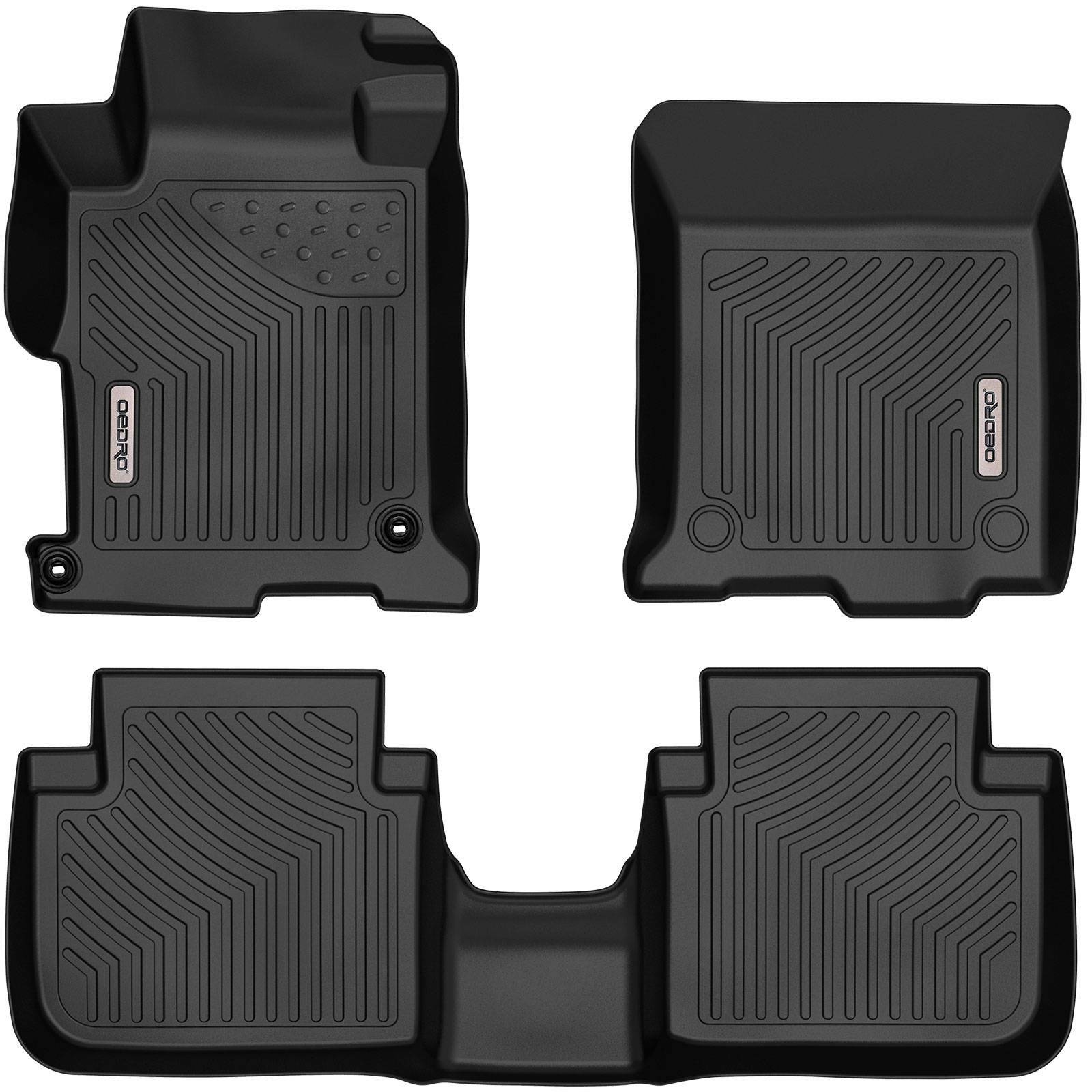 OEDRO Floor Mats Liners for 2013-2017 Honda Accord Sedans Black TPE All Weather