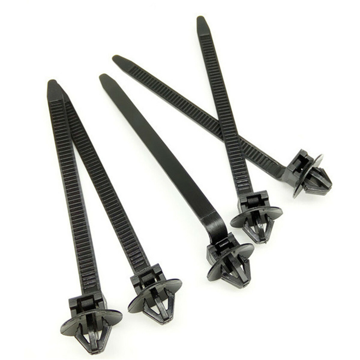 50Pcs Nylon Car Cable Strap Push Mount Wire Tie Retainer Clip Clamp Accessory
