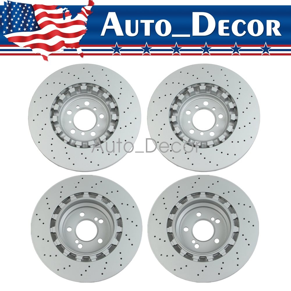 4Pcs Rear Front Left&Right Brake Disc Rotor For 2015-2020 BMW F87 F80 F82 M3 M4