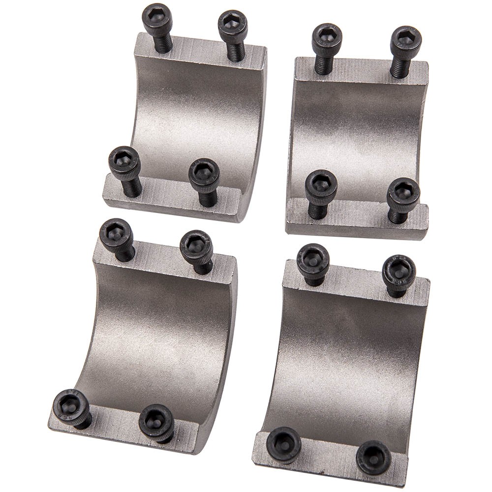 4pcs 1.75″ Steel Tube Clamps Bolt on / Clamp On Weldable Roll Cage Mounts HD New