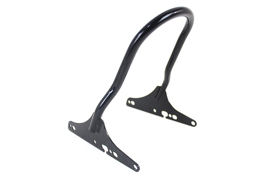 10-1/4 inch Low Profile One Piece Sissy Bar Black fits Harley Davidson
