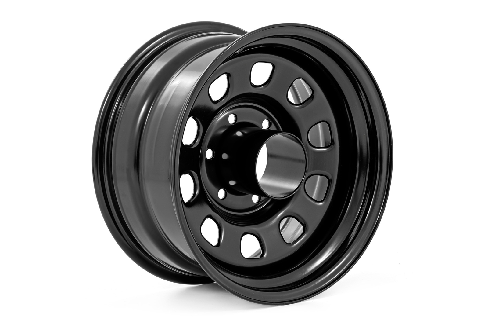 Rough Country Black Steel Wheel | 17×9 | 6×5.5 | 4.25 Bore | -12 – RC51-7655