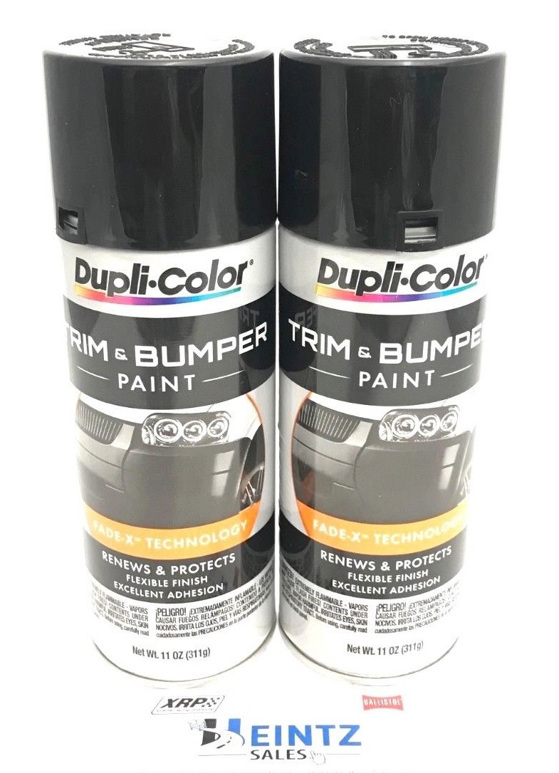Duplicolor TB101(2PACK) Black Auto Bumper & Trim 11oz. Aerosol Spray Paint