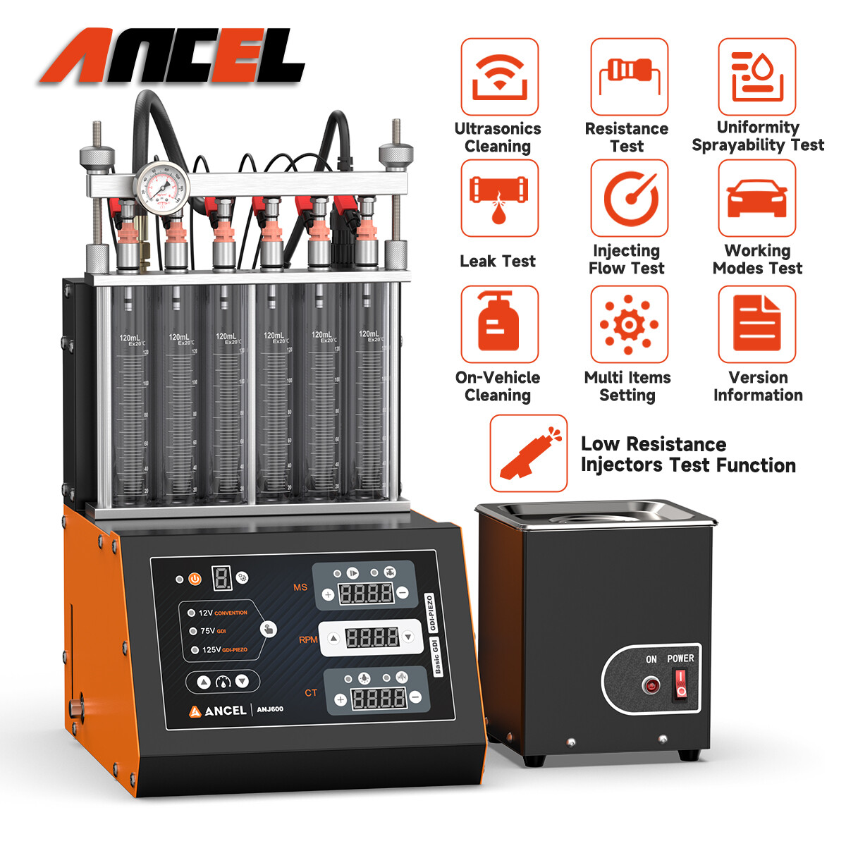 Fuel Injector Cleaner Tester Ultrasonic Cleaning Machine for GDI Piezo Injector
