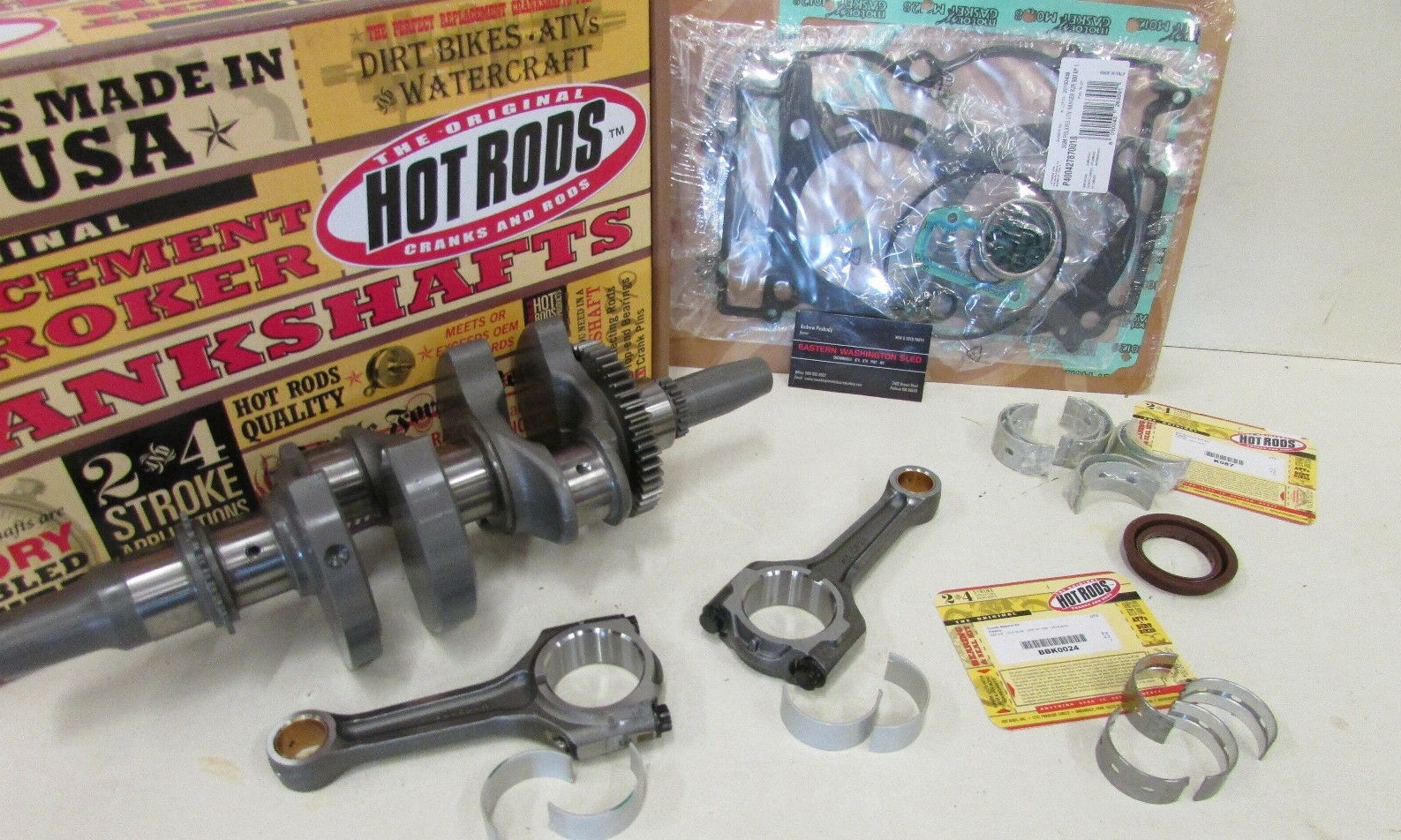 POLARIS SPORTSMAN 850 BOTTOM END REBUILD CRANKSHAFT, GASKETS, BEARINGS 2010-2022