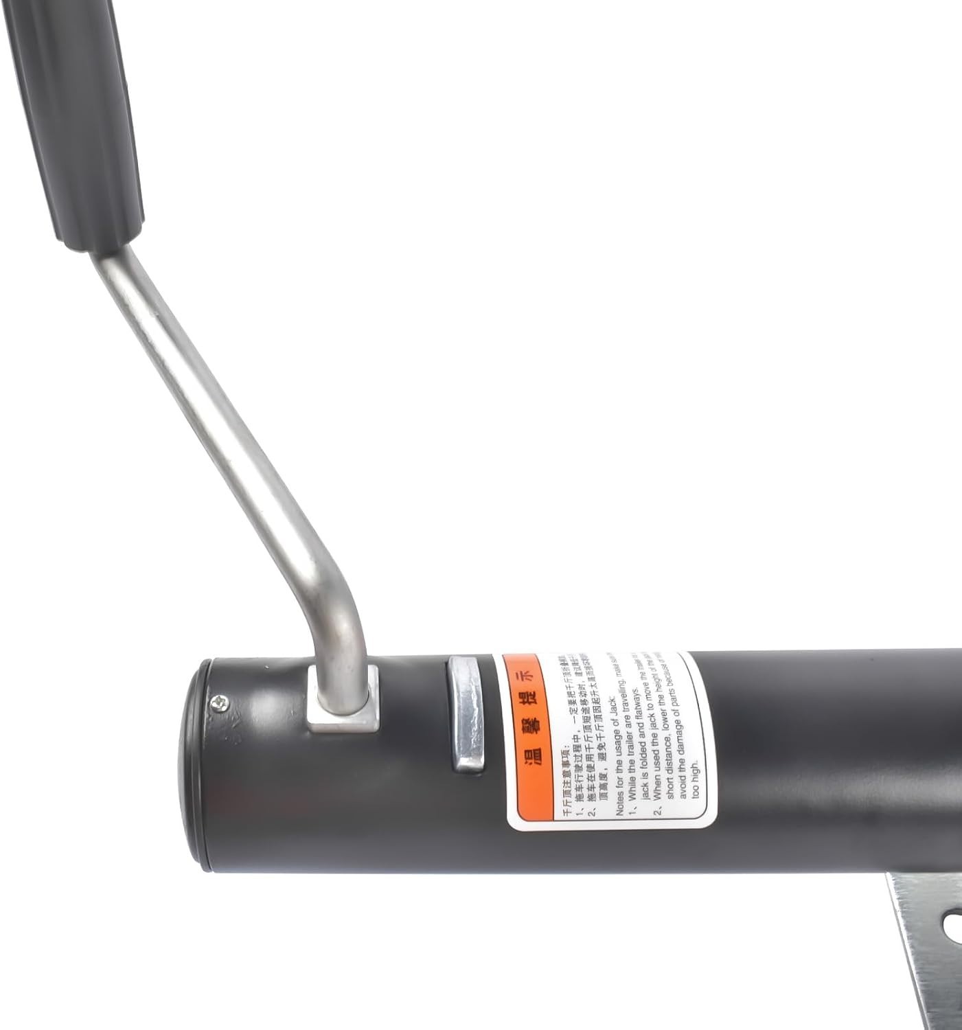 Swivel Trailer Tongue Jack 2000 Lb 13 38 In Wheel Bolt On Black
