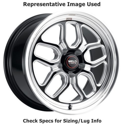 Weld Racing S10788063450 Laguna 18″x8″ Wheel – Gloss Black Milled – Diamond Lip