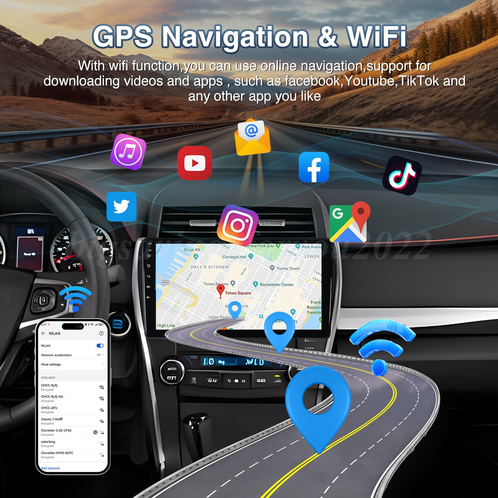 For 2012-2014 Toyota Camry Android 16 Apple Carplay Car Stereo Radio 2+64GB GPS