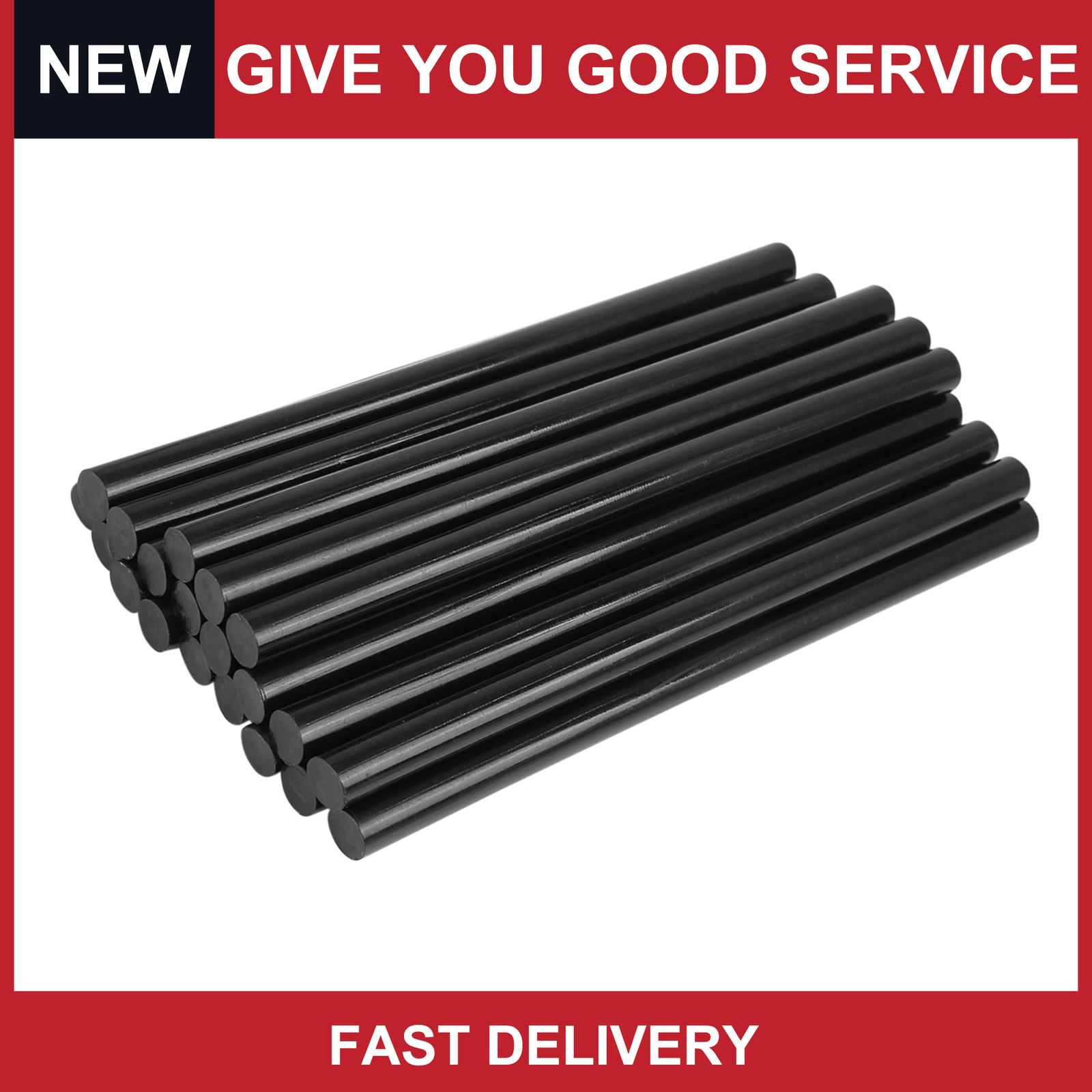 Universal 11mm x 200mm Black Paintless Dent Repair Hot Melt Sticks Pack of 20