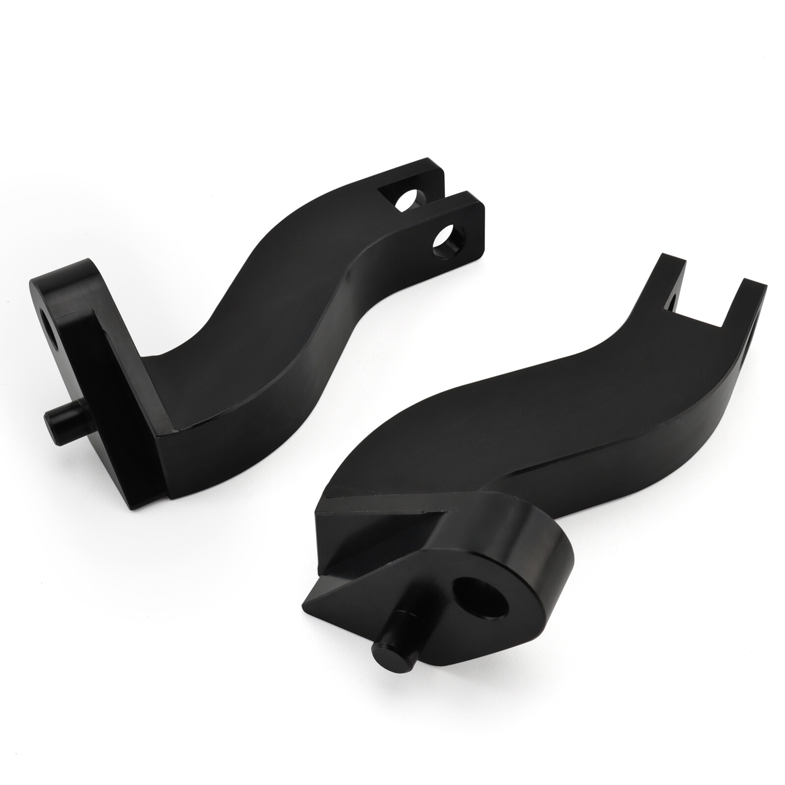 For Harley Touring Road Glide Floorboards Touring Street Glide Black Footboards