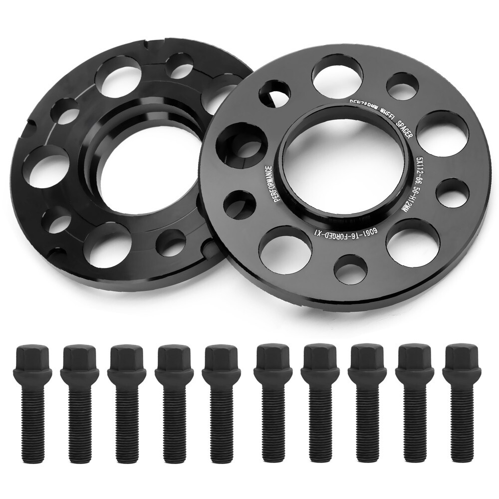 2pc 12.7mm 5×112 Hubcentric Wheel Spacers 66.56mm for Audi A4 S4 A6 S6 A8 Q8