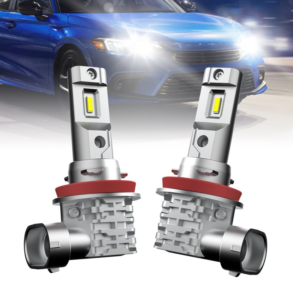 AUXITO H11 LED Headlight Kit High Low Beam Bulb Super Bright 6500K White 60000LM