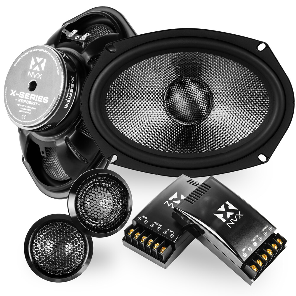 NVX XSP69KIT 250W RMS 6″ x 9″ X-Series 2-Way Speakers w/ Cones and Silk Dome