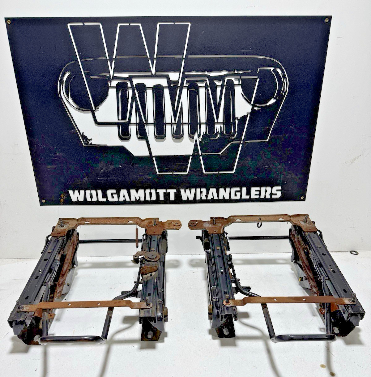 97-02 Jeep TJ Wrangler Front SEAT Brackets Driver + Passenger BOTH Tilt & Slide