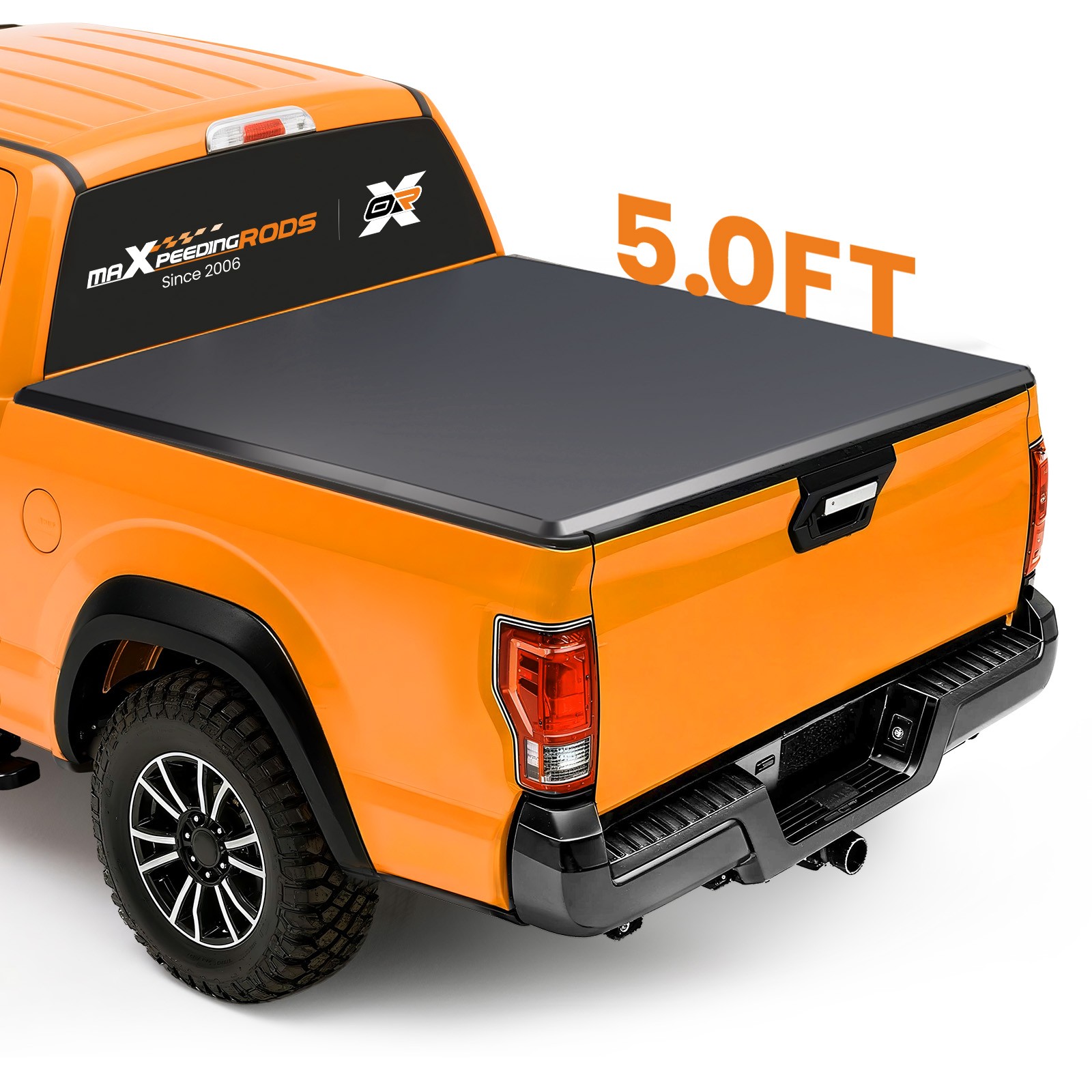 5ft Roll Up Soft Tonneau Cover for Nissan Frontier 2005-26 Truck Bed Cover Black