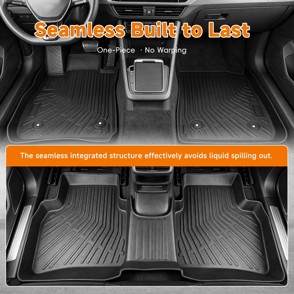 Floor Mats For Buick Envision 2021 2022 2023-2026 All Weather Cargo Liners Black
