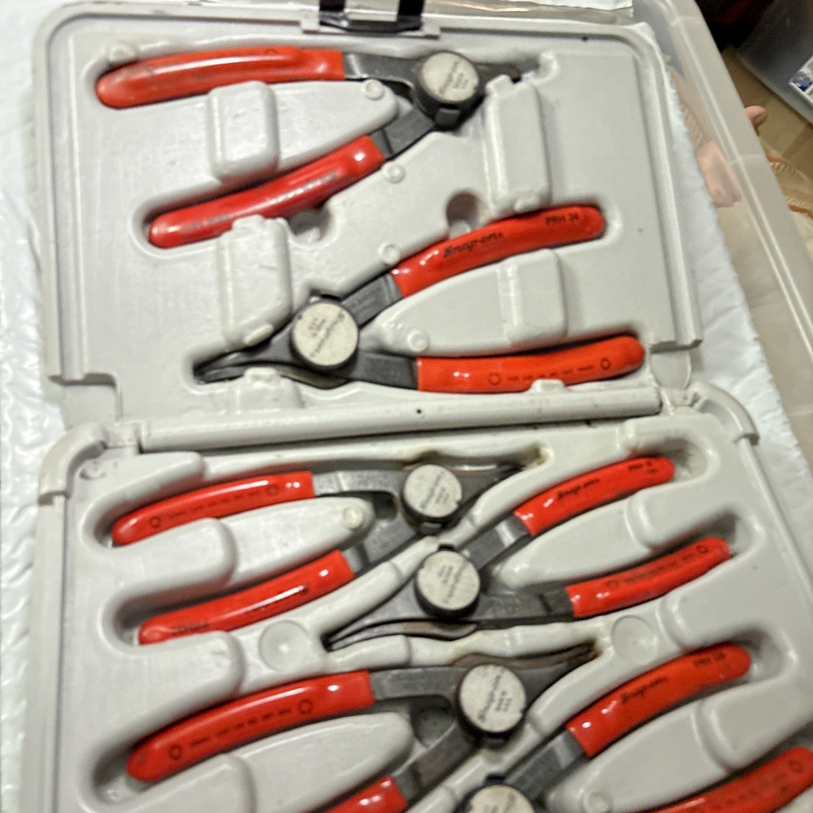Snap On Retaining Ring Convertible Snap Ring Pliers PRH406 with Box 6pcs Clean
