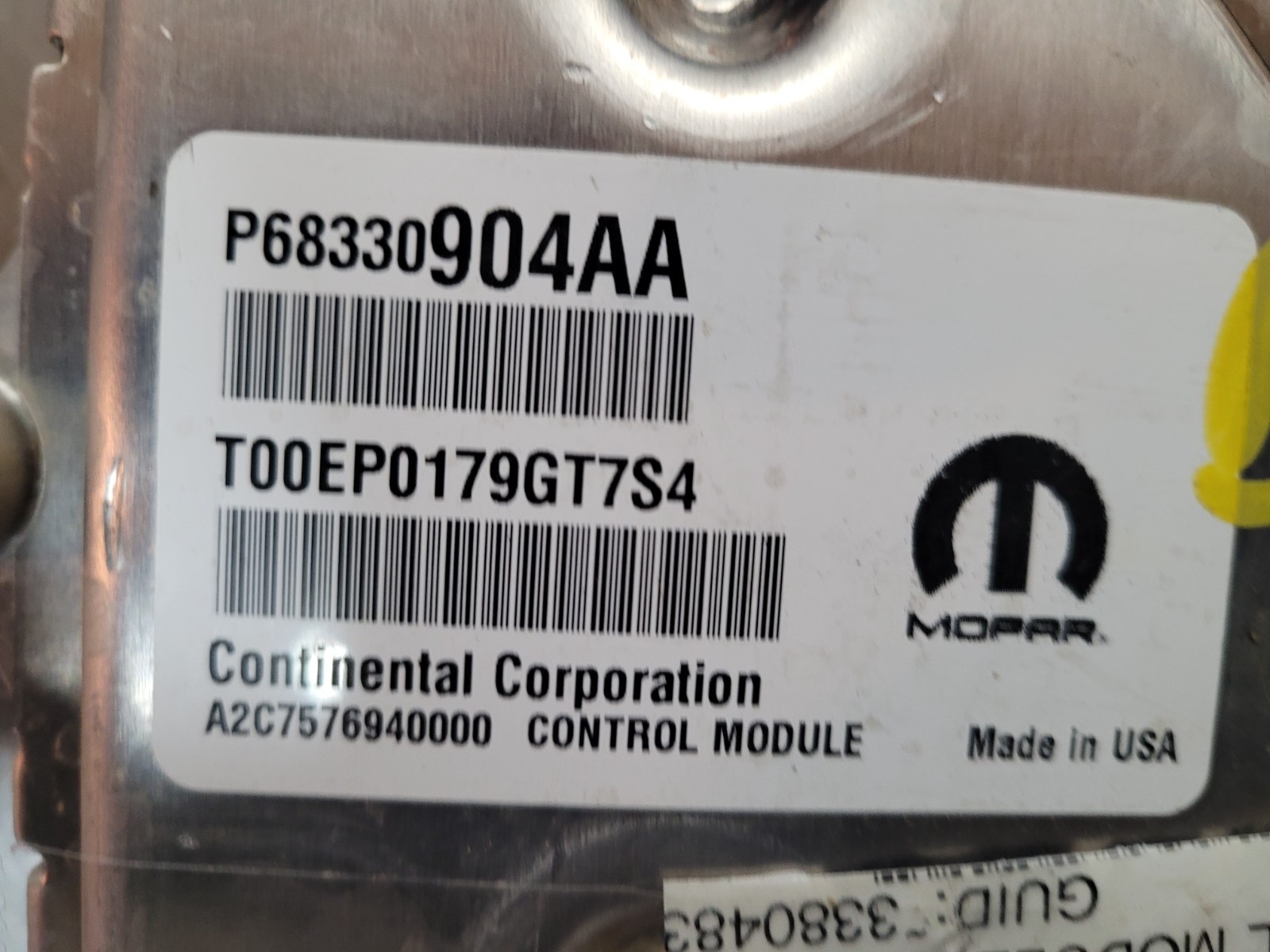 2018-2019 Chrysler CHR 300 3.6L Engine Control Module ECU PCU OEM P68330904AA *J