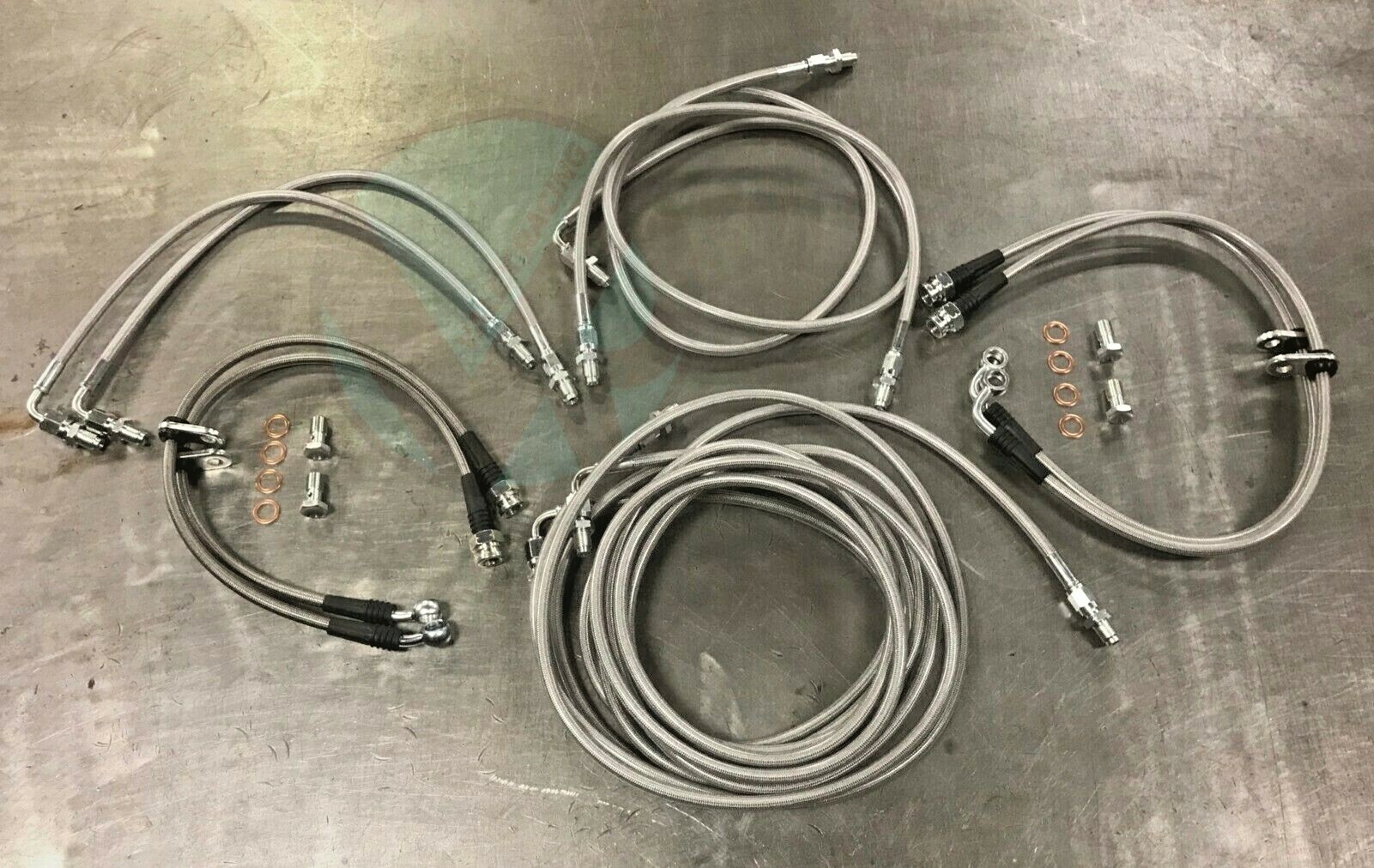 Full Brake Line Tuck Kit With ABS Bypass Lines for 2002-2006 Acura RSX Type S