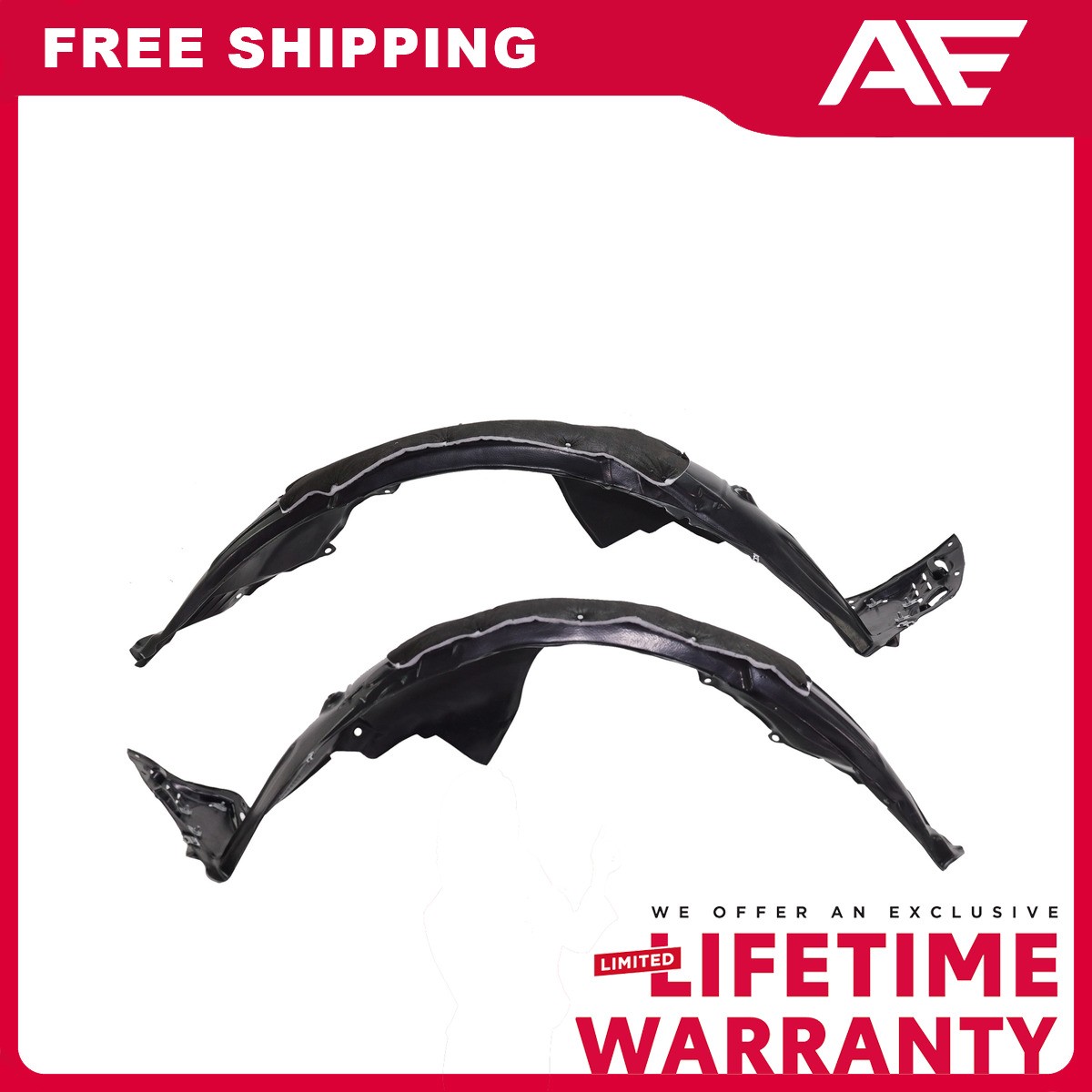 Front Fender Liners Set For 2020-2021 Honda Civic Sport/ Sport Touring Hatchback
