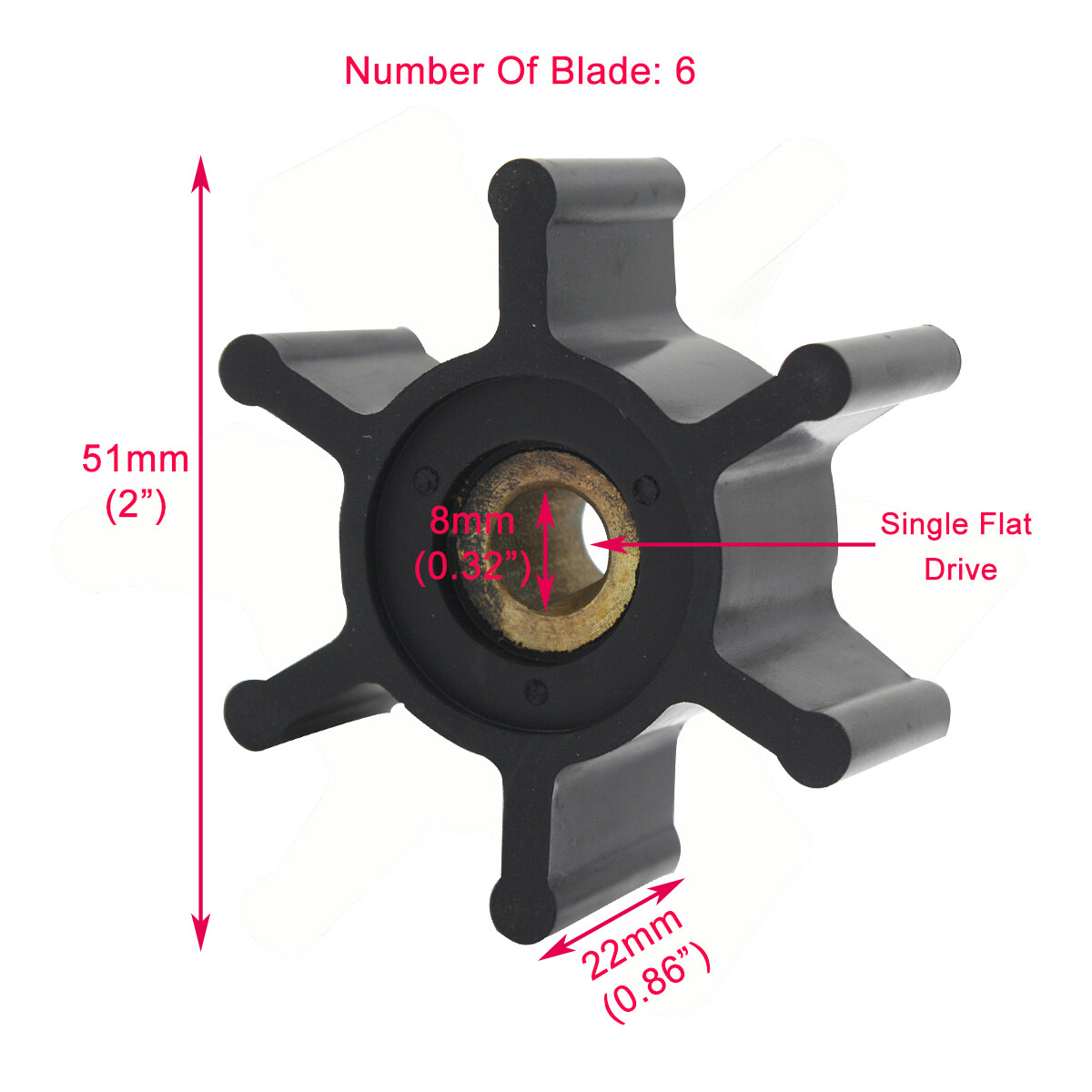 Replacement Impeller For Milwaukee M 18 Transfer Pumps 49-16-2771 Spare Parts