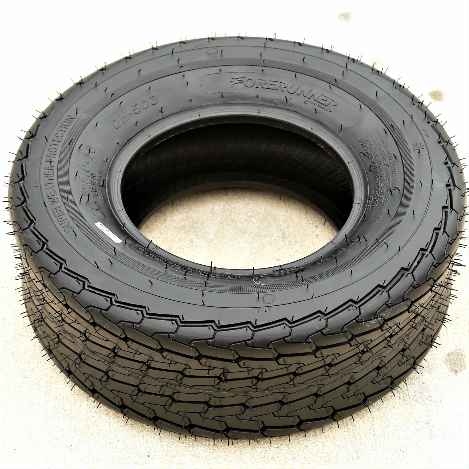 Tire Forerunner QH503 ST 20.5X8.00-10 205/65-10 Load E 10 Ply Boat Trailer
