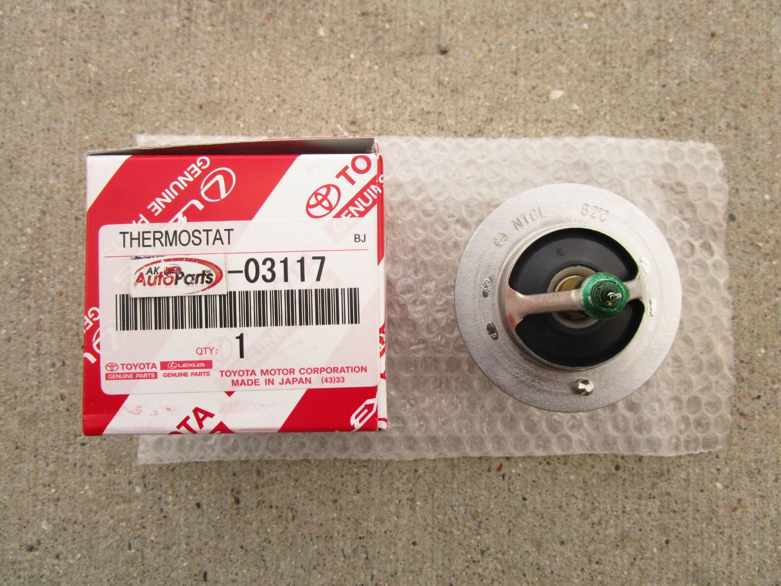 93 – 97 TOYOTA LAND CRUISER FZJ80 4.5L V6 ENGINE COOLANT THERMOSTAT OEM NEW
