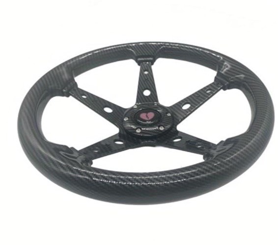 Pentagram Design 320mm Universal Steering Wheel, ABS PU Leather, Racing