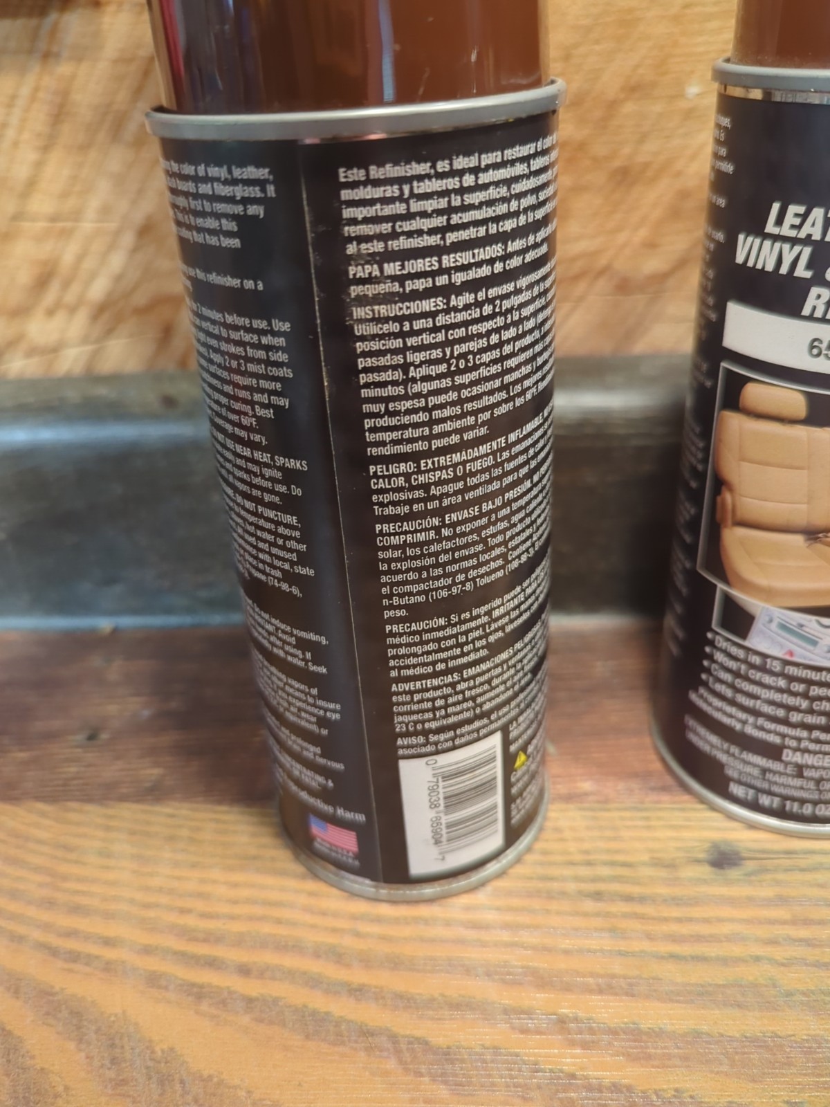 SM Arnold Refinishing Leather Carpet Vinyl Etc Spray Paint Lot 2 Cans BURGUNDY