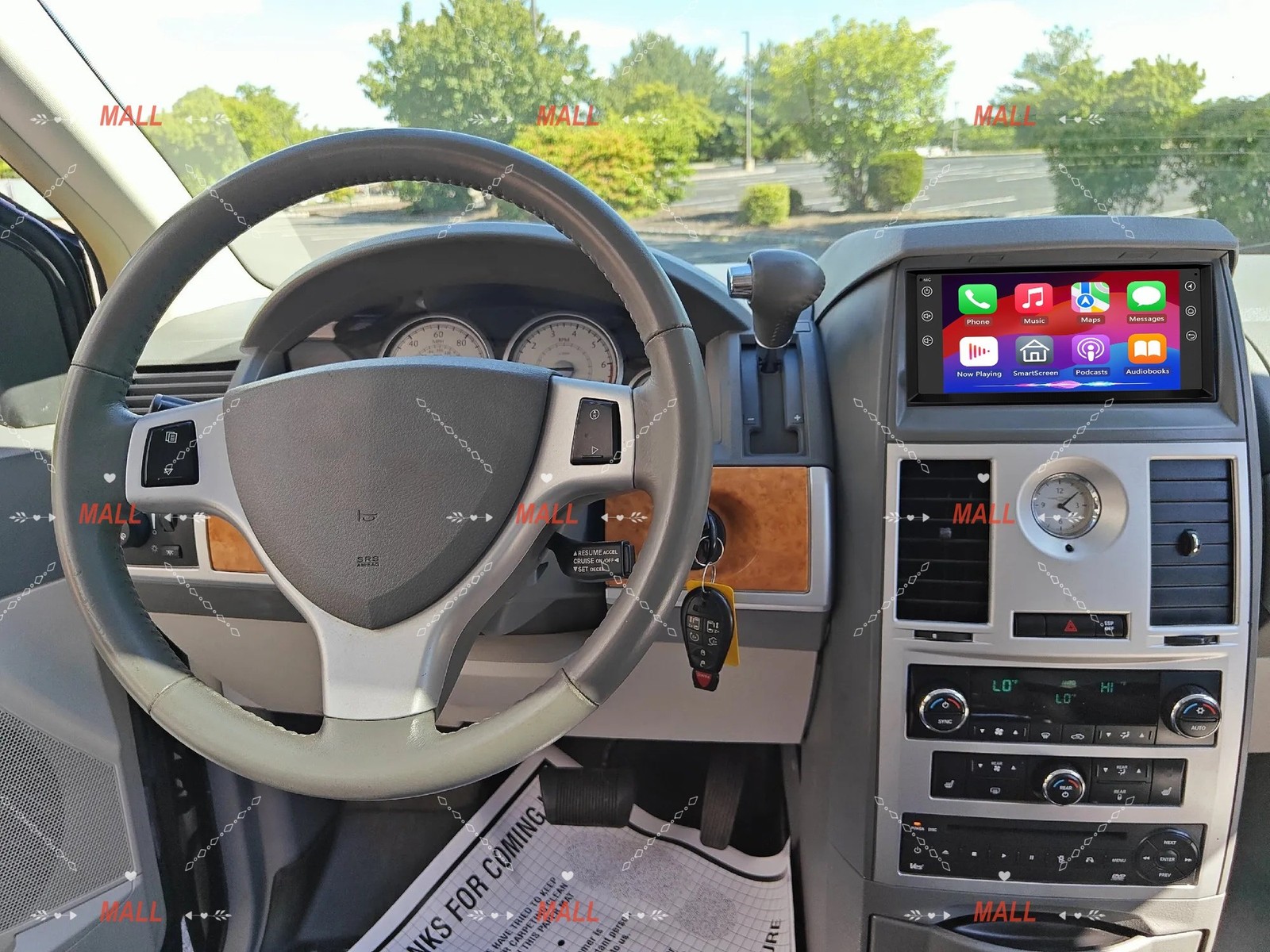 7″ Android15 Radio Stereo For 2008-2010 Chrysler Town & Country Carplay Navi+Cam