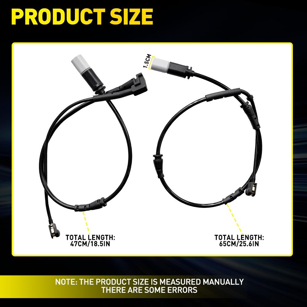2PCS For BMW F39 F40 F44 F45 MINI F54 F57 F60 Front&Rear Brakes Pad Wear Sensor