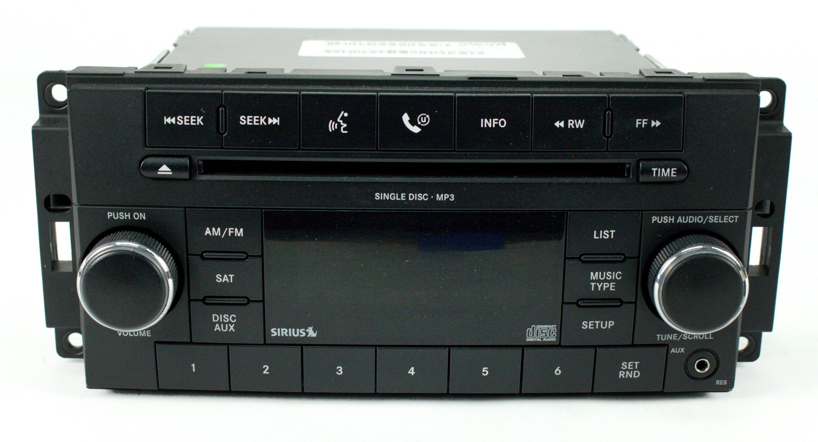08-10 Chrysler 300 Dodge Charger Jeep AMFM Radio CD Player w Aux P68021161AE RES