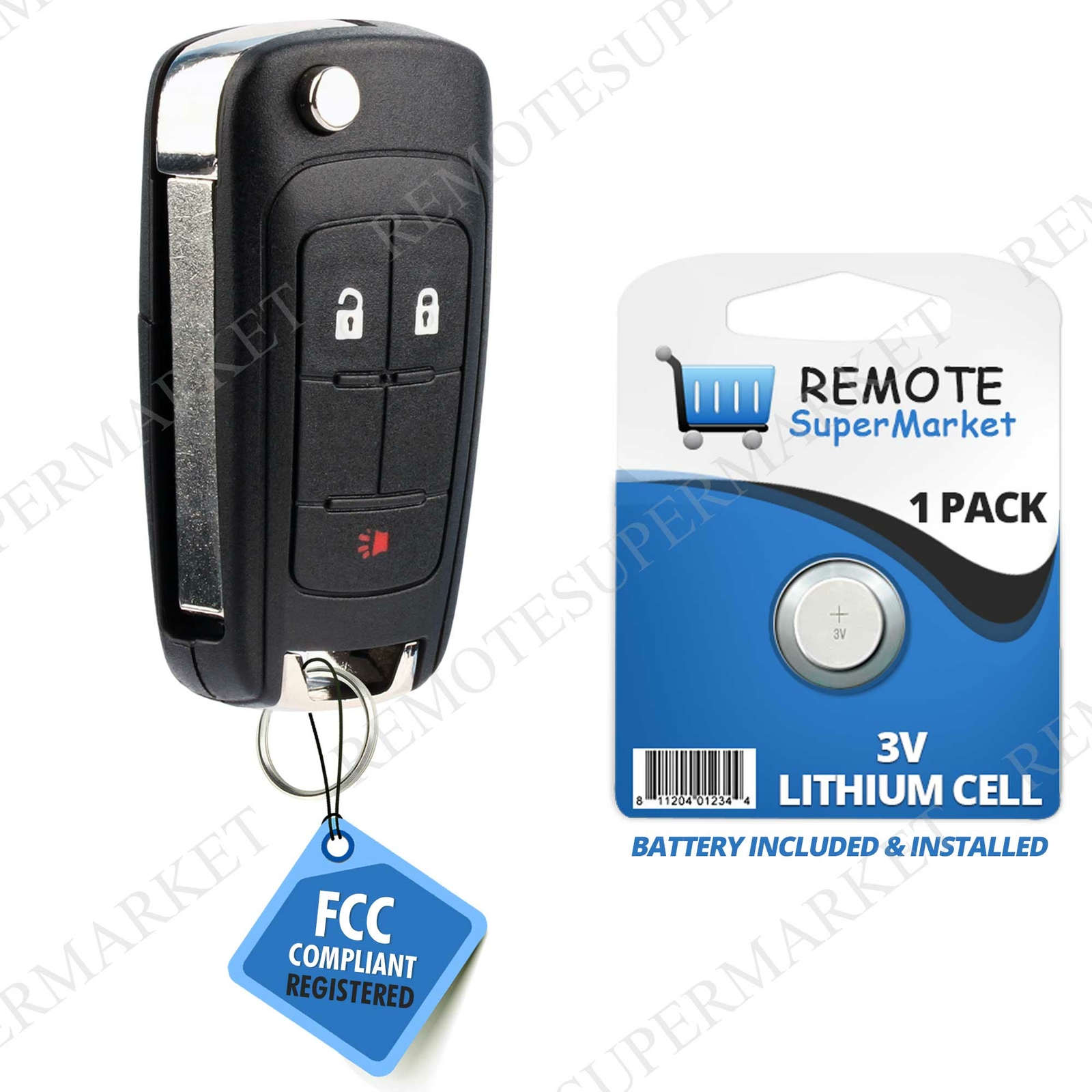 Replacement for GMC 2010-2016 Terrain Remote Car Key Fob Keyless Entry