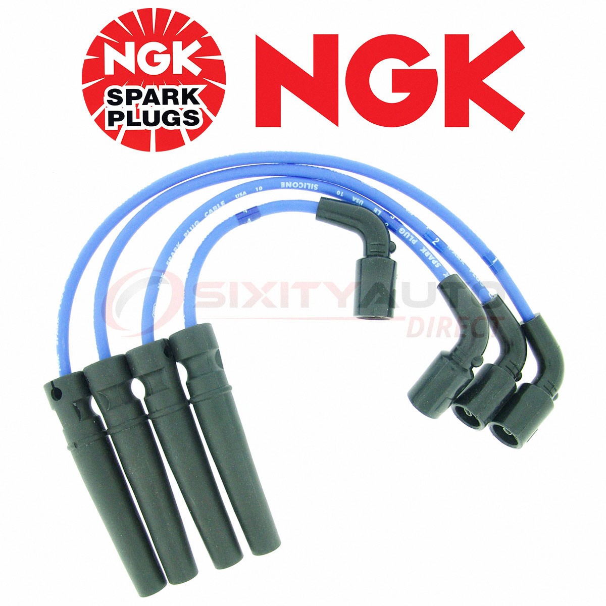 NGK Spark Plug Wire Set for 2006-2008 Chevrolet Aveo5 1.6L L4 – Ignition no