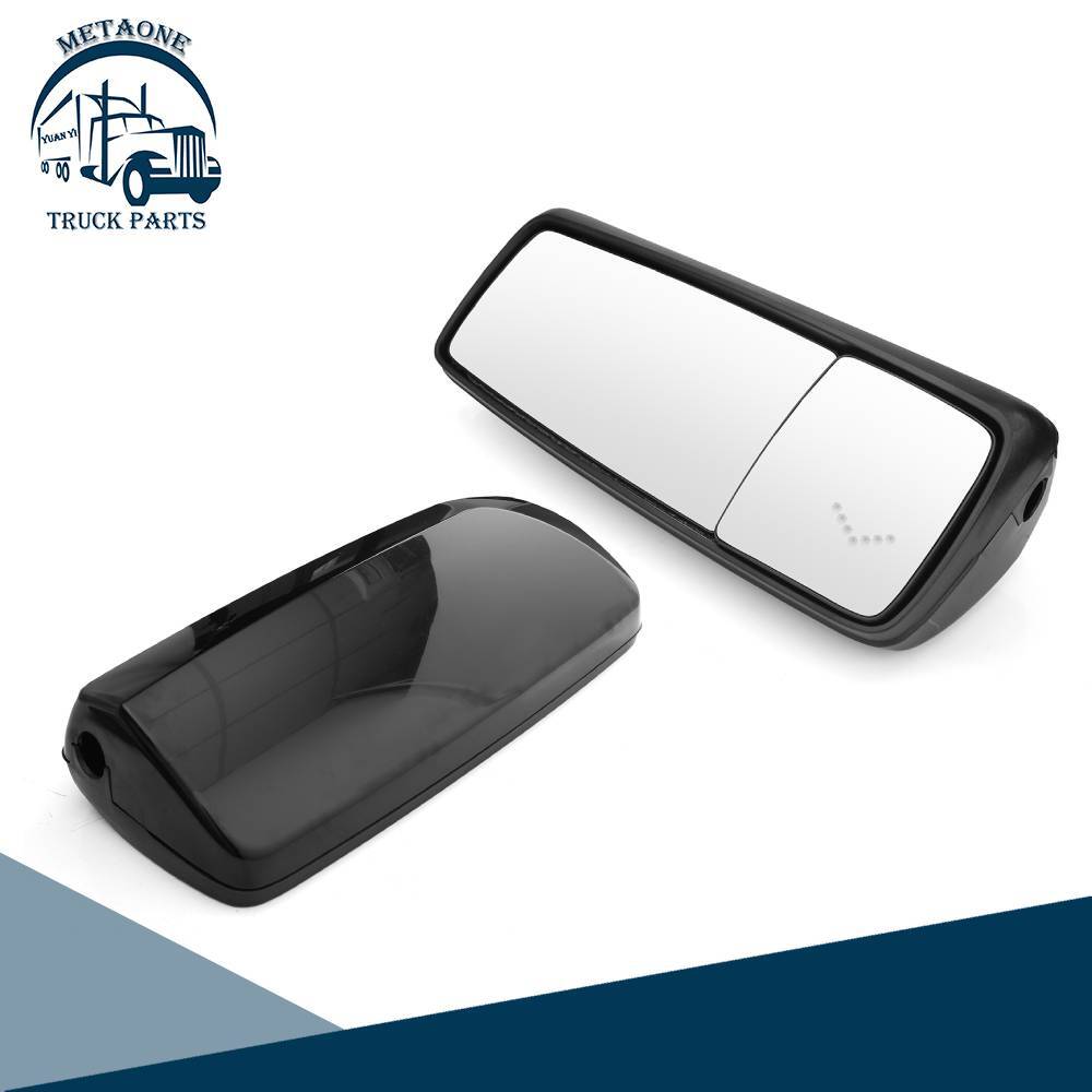 METAONE Black Door Mirror With Power Heated For Volvo VNL Truck Left Driver Side