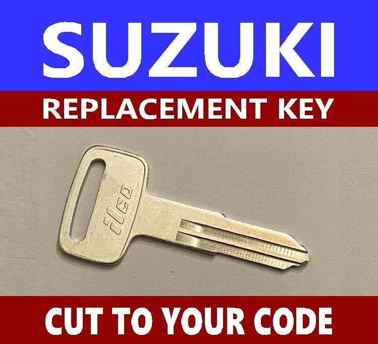 Suzuki Motorcycle ATV Replacement Key Cut to Code C59610-C69097 Metal Head