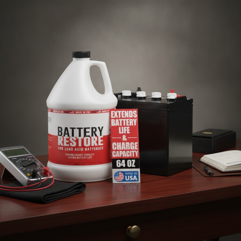 Battery Restore For Lead Acid Batteries – 64oz Formulated Solution