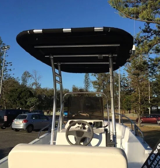 Dolphin Pro+ 2025V Boat T Top Fit Small To Medium Boat + Pro 29in Leaning Post