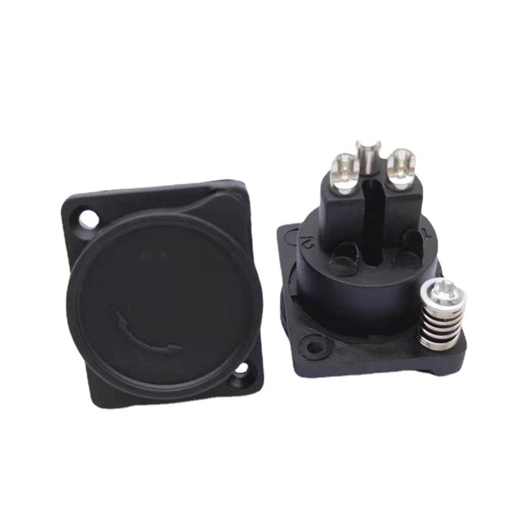 ABS Plastic Shell Auto Replacement Parts XLR 3-pin Socket Charging Port/socket