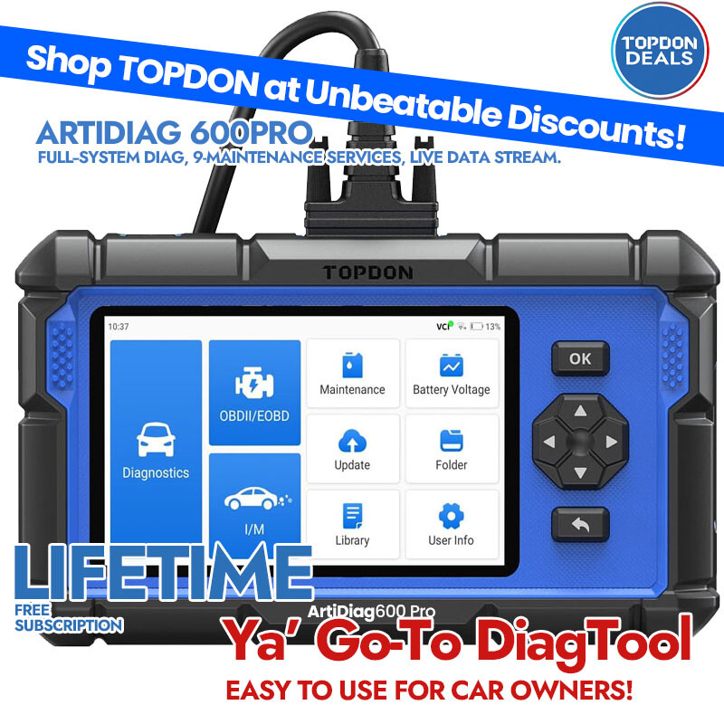 2025 TOPDON AD600S+ PRO All System+9 Maintenance Resets Best 4 DIYERS CAR OWNERS