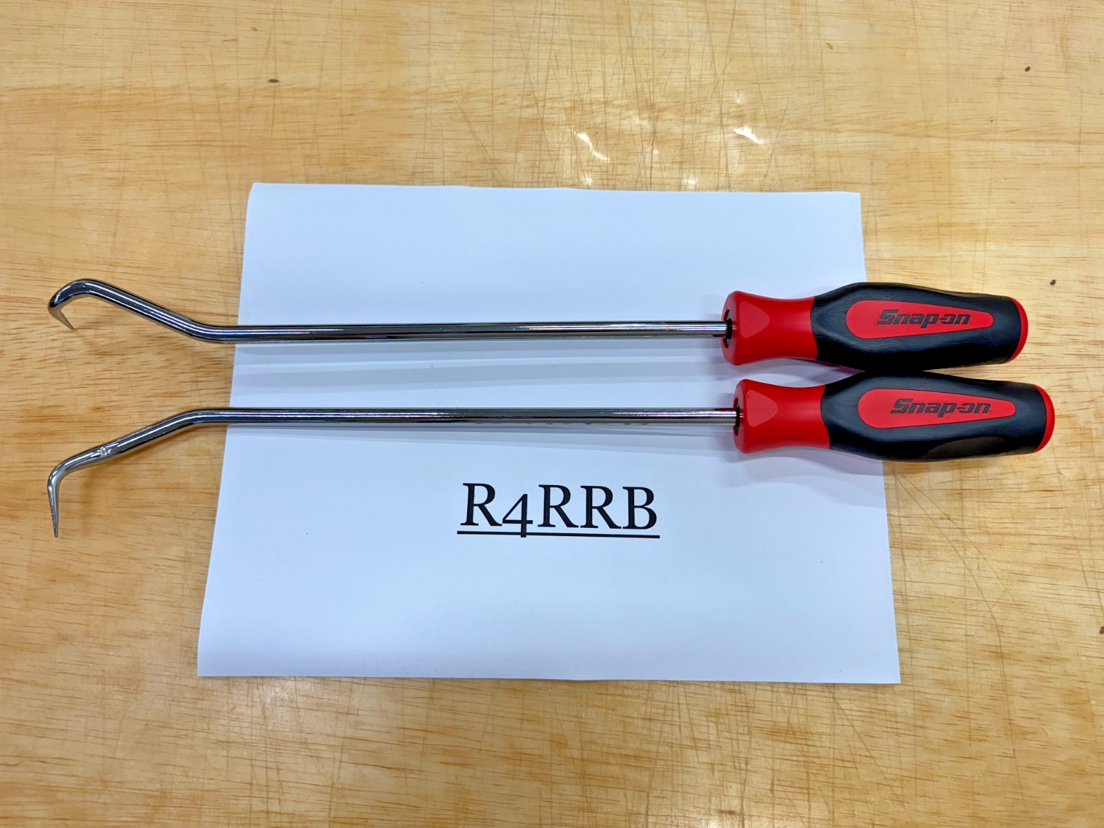 Snap-on Tools USA NEW RED Soft Grip Long Shaft Radiator Hose Pick 2pc Lot Set