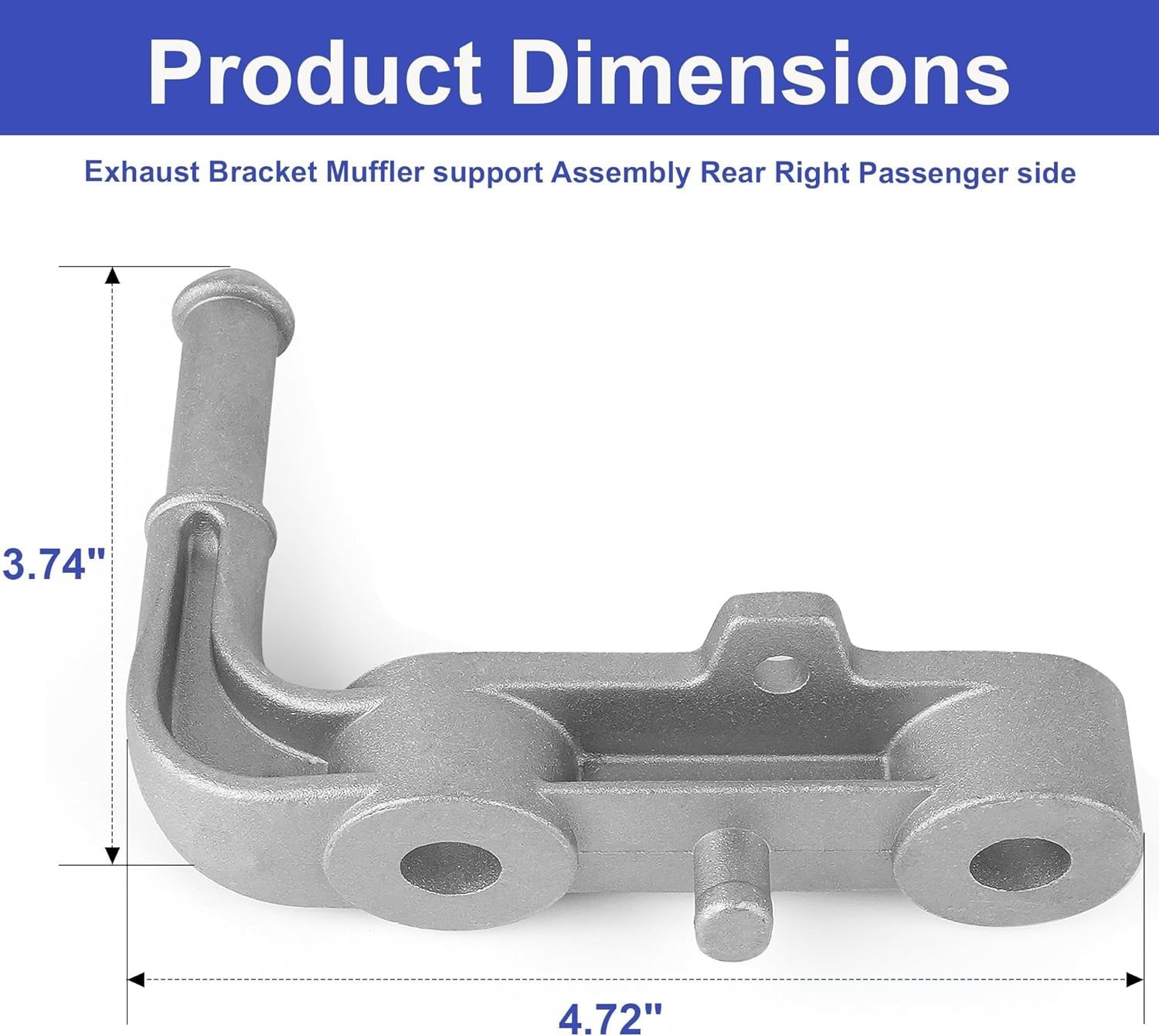Rear Right Exhaust Components-Tailpipe Bracket For Ram 1500 2019-2025 68395841AA