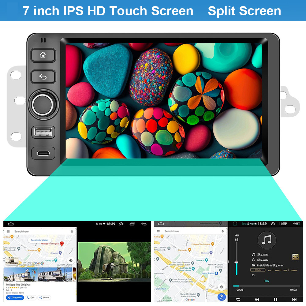 For 2003-2006 Hummer H2 CarPlay Android 13 Car Radio Stereo 4+64G 7in DSP