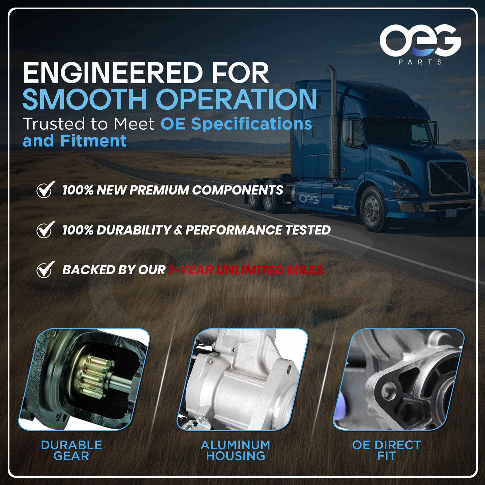 New Starter For DAF F2800 F2803 F2805 F2900 F3200 F3300 F3305 F3325 F3600