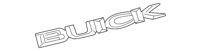 Genuine GM Passenger Side Emblem 39123812