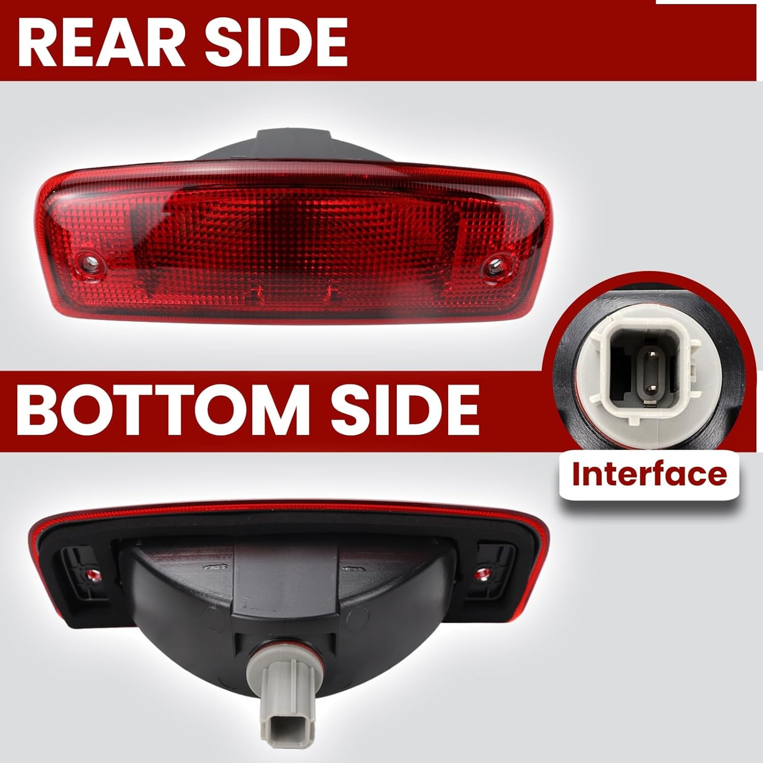 Third Brake Light Assembly 923-153 fits 2012-2021 Nissan NV1500 NV2500 NV3500 US