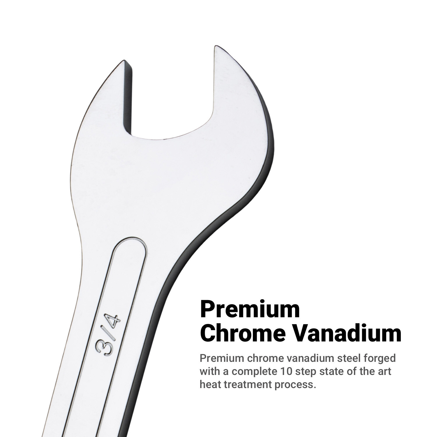 Capri Tools Super-Thin Open End Wrench, Metric and SAE Sizes