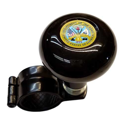 Black Steering Wheel Suicide Spinner Power Handle Knob Car & Truck US ARMY DEPT