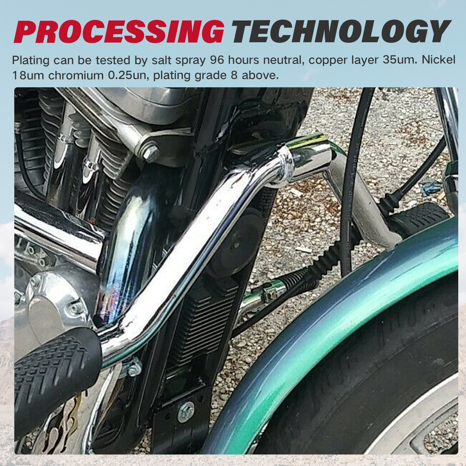 Mustache Engine Guard Highway Crash Bar For Harley Sportster XL883 XL1200 04-23